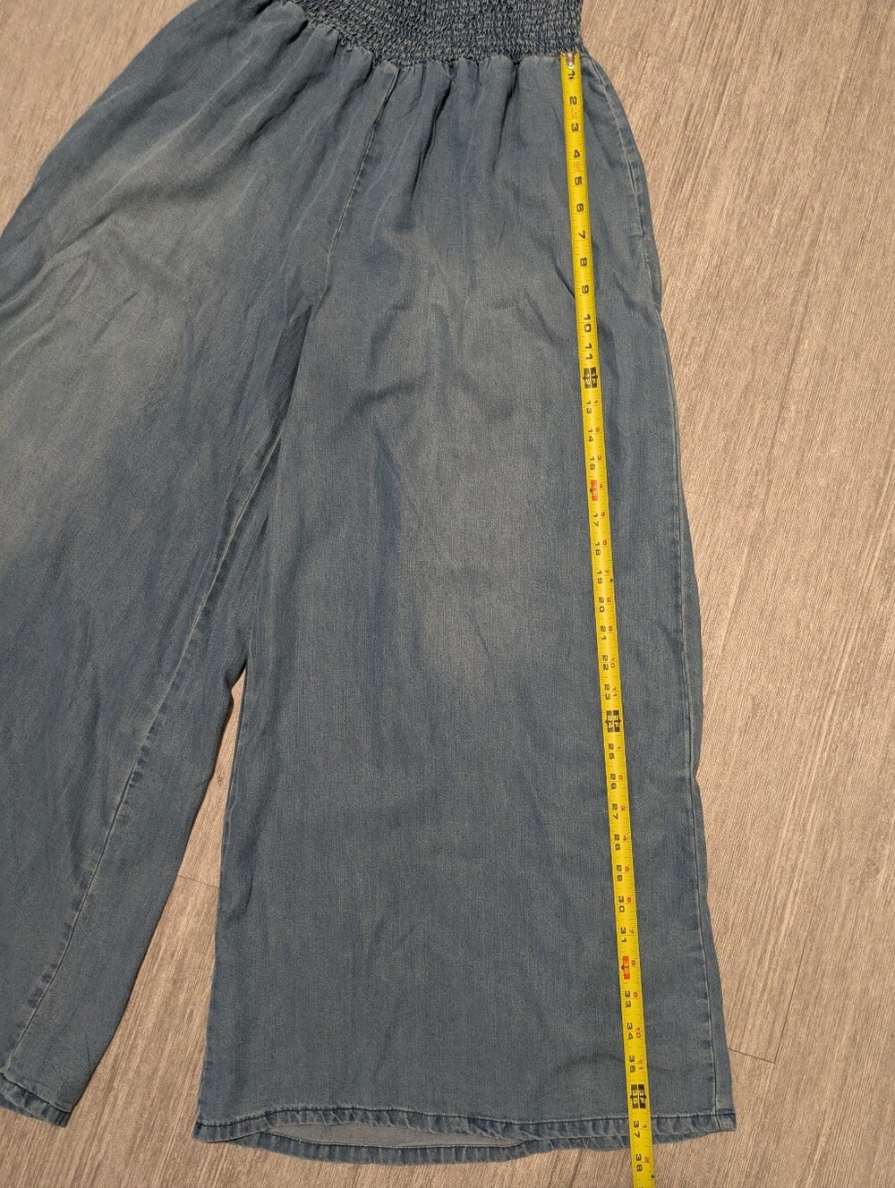 Oli & Hali Wide Leg Soft Denim Pant, Sz L - Picture 7 of 9